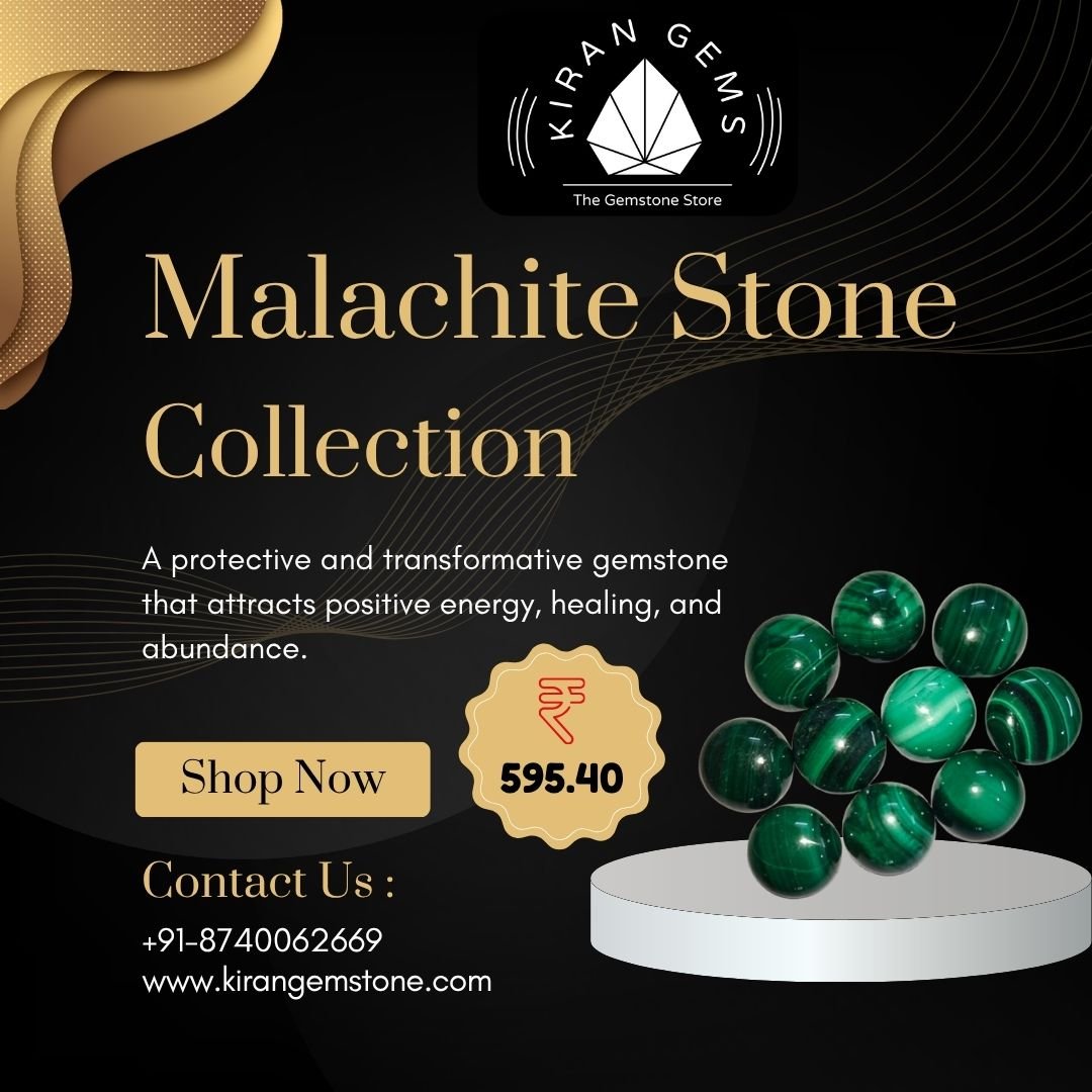 Buy Certified Malachite Stone Online at Best Prices